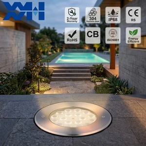 IP68 Waterproof Stainless Steel Landscape Floor Led Underground Light Narrow Beam Garden Deck Light Outdoor Inground Step Lamp