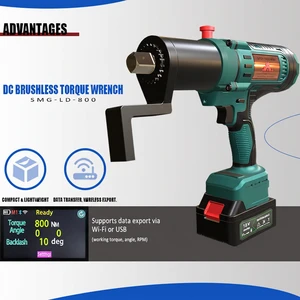 2 Year Warranty 800Nm Digital Torque Wrench 18V DC Brushless Torque Wrench For Automotive Maintenance And Structural Bolting