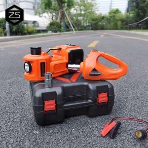 ZS New Arrival Car Repair Tool Kit DC 12V Hydraulic Jack & Electric Impact Wrench 5T Capacity 155-450mm Lifting Range