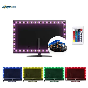 RGB LED Strip Light SMD 5050 5M 2M 3M 4M 1m Flexible Led Light Strip USB 5V TV Backlight Music Sync Remote Control Lamp