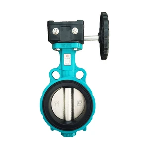 Suitable for water medium D371X Material ductile cast iron/304/316 Manual/electrical drive Clamped worm gear butterfly valve