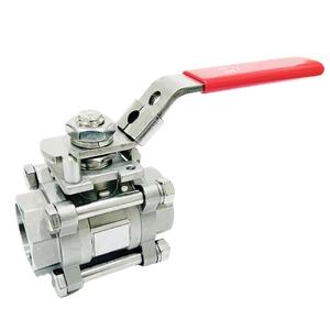 3-PC Full Port CF8M/WCB Steel Thread Ball Valve Manual SS316/SS327L 1000psi (Low-Pad) Customization Supported 1 Year Warranty