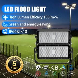 LED High Mast Light IP66 IK10 240W/480W/720W/960W Lumileds Chip 155Lm/W Die-cast Aluminum PC Lens 3000-6500K 5 Year Lighting