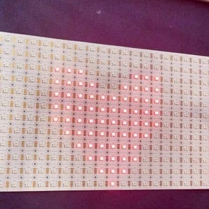 Scrolling LED Sign Programmable Flexible Panel 12V RGB IC Individually Addressable Sheet Light Black Board for Backlighting