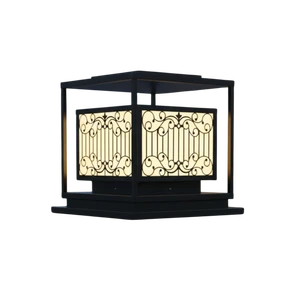Solar Powered LED Column Light E27 Base for Decorative Villa Garden Resort Gate Pillar Outdoor AC220V IP65