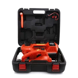 High Quality Portable Durable Electric Car Hydraulic Jack and Impact Wrench for Quick Replace Tire