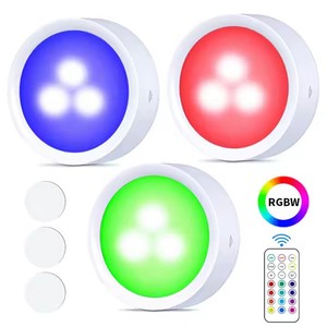 Modern Remote Controller USB Rechargeable RGB Living Room Cabinet Lights up Shade Night Light