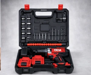 Hot Selling 5-Piece Electric Grinder Wood Sawing Machine Power Drills & Electric Wrench Tools Set Battery Charger OEM