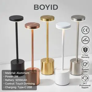 Boyid Metal Material Simple Design Tablelamp Metal Material Simple Design Touch Control Living Room Table Lamp