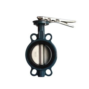JRVAL Manual Flange Butterfly Valve D71X-B 3-8in PTFE SS Carbon Steel Ductile Iron Wafer Lug Designed for Water/Oil Made China