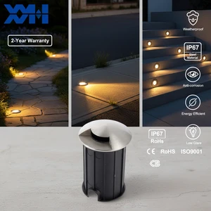 IP68 Waterproof Stainless Steel Side Emitting LED Inground Light Heavy Duty Underground Landscape Lamp For Plaza Walkway Project