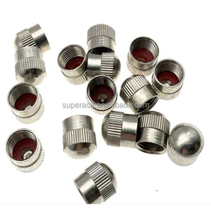 Brass Tire Valve Dust Caps Nickel Plated Car Trucks Parts Valve Cover