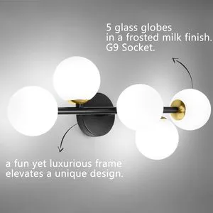 Worbest LED Dimmable Mirror Lamps Bathroom Vanity Light Brushed Nickel Wall Sconce for Indoor Modern Bathroom