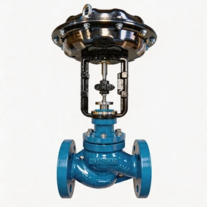 Auto Pneumatic Control Valve with 4-20ma Smart Positioner for Gas Pressure Regulation and Water Flow Control and Temperature