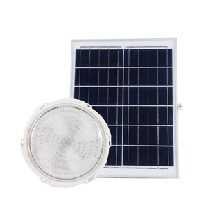 Balcony Waterproof Ip65 Solar Ceiling Lamp 25w 50w 100w 200w 300w Modern Round Led Solar Ceiling Light