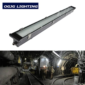 Emergency Battery Triproof LED Tunnel Light IP67 Waterproof Glass Lens Dimmable Motion Sensor 50000 Hours Lifespan