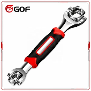 52 in 1 Socket Steel Wrench 360 Degree Rotating Head Universal Rubber Handle Multi-Function Tool for Home Bicycle OEM Box