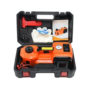 12V Hydraulic 3ton Electric Car Jack Kit Emergency Garage Auto Repair Tool with Electric Impact Wrench