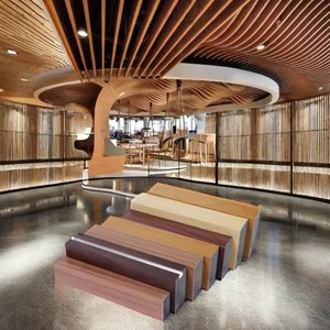 Indoor Modern Decorative Metal Linear Ceiling Aluminum Building Materials Baffle Ceiling