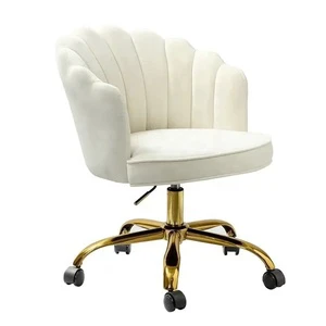 Home Makeup Girls Bedroom Dresser Manicure Back Desk Computer Chair Petal Dormitory Chair Velvet Chairs Vanity Desk Chair