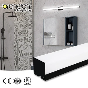 Decor Sensor Chrome Plating Metal Housing Wall Mount Lamp Mirror Lighting Fixture Bedside Led Bathroom Vanity Light for Hotel