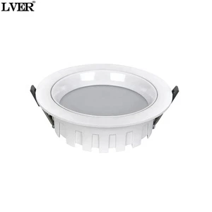 Waterproof Ip33 Dimmable Commercial Spotlight, Anti-glare Ceiling LED Downlight, Hotel Downlight, Undecorated Recessed Downlight