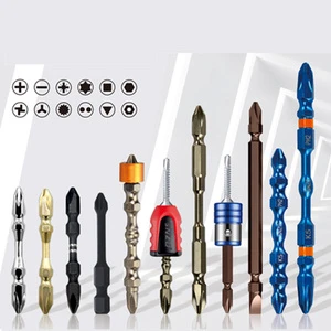 Factory Wholesale OEM Industrial Chrome Plated Steel Anti-Slip Screwdriver Bits Set 10-Piece 1/4-Inch Hex Shank Phillips Cross