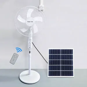 High Capacity 15000mAh Solar Fan 20W High Efficiency Panel 3 Gears Rechargeable Fan with Charging Indicator & USB Phone Port