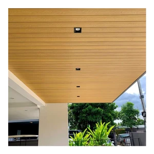 Wpc Fluted Wall Panel Pvc Cladding 3d Embossed Ceiling for Outdoor