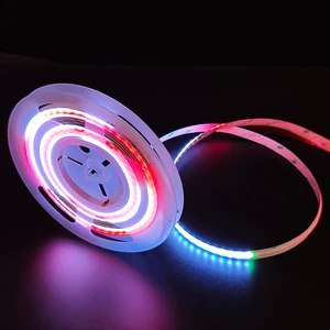 Customizable 24v Dc 8w Flexible Silicone Tube Light Indoor Ceilings Home Decor Smart Control Cob Rgb Colorful Led Strip Light