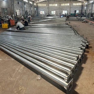 AORUITAI Customized Outdoor 4M 6M 7M 8M 9M 10M Dual Arm Single Arm Galvanized Steel Solar Street Lamp Post