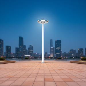 20m High Mast Solar Lights Poles LED Flood Light Steel Aluminum 160KM/H Wind Resistant 20+ Year Lifespan for Stadium Sports