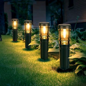 Cross-Border Selling Solar LED Garden Lights Waterproof Path Lawn Decorative Lawn Lights Factory Source Goods