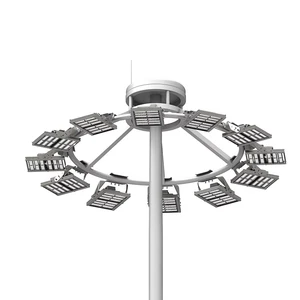 Wholesale Private Label Dawn High Power 1200w 2400w 25m 30m High Mast Lighting Pole Tower Stadium Street Light LED IP65