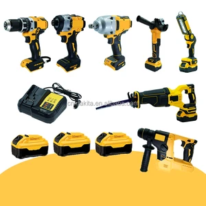 Cordless Power Tool Kit 7 Piece Brushless Power Tools Combo Set Perfect for Home Renovation & Mechanic Maintenance