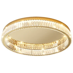 Nordic Round Luxury K9 Crystal Multi-sized High Quality Modern Ceiling Lamps Led Lights for Home Ceiling