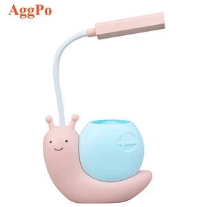 Cartoon LED Small Table Lamp USB Charging Children's Bedroom Eye protection Lamp Bedside Reading Light Cute Night Light
