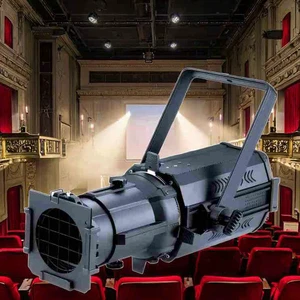 LEKO 300W White LED Profile Spotlights 2-in-1 for Church & Stage Lighting DMX512 Control CRI 95 Dimmable 3200K-5600K 20000 Hours
