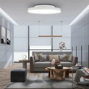 Toppo Modern LED Emergency Ceiling Lamp with Sensor Control IP65 Stainless Steel UGR<19 for Indoor Use in Living Room & Shop