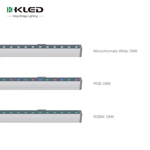 Waterproof Led Linear Washer Light Aluminum Alloy Construction RGBW Lights Led Wall Washer Lamp Construction Building Light