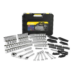 Greatstar High Quality 230-Piece Mechanics Tool Kit OEM or ODM with Hard Case Socket Sets for Hand-Powered Car Repairing
