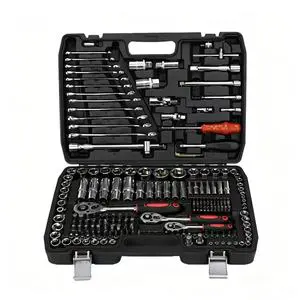 216 Piece Set of 24 Tooth Black Box Multifunctional Automotive Repair Hardware Tool Combination Set