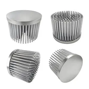 Precision CNC Machined Aluminum Heat Sink Custom Cold Forging Round Sunflower Heat Sink for LED