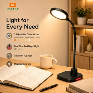 New Creative Modern 5 Color Mode Table Lamp Bedside Living Room Simple Lighting with Red Side Night Light Led Table Light