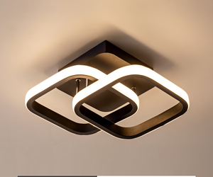 Hotel Decoration Modern LED Flush Mount Ceiling Lights Home Lighting Acrylic Cover AC Powered for Living Room Entrance