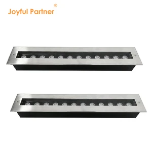 Factory IP67 12W 24W Led Linear Underground Lamp RGB DMX Recessed Ground Mounted 500mm Road Pavement Inground Light