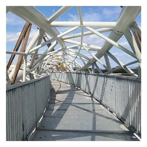 Anti-Corrosion Steel Pedestrian Bridge Light Design with Bending Cutting Welding Processing Services