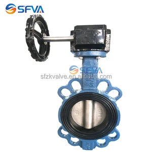 Cast Iron Wafer Butterfly Valve with Worm Gear-Premium Product Type