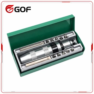 13pcs Industrial Grade Chrome Finish Multi-Purpose Impact Screwdriver Set Nickel Aluminum Bronze Handle Socket Head OEM