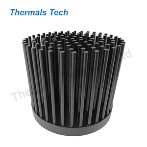 12W-18W Aluminum Heat Sink with Diameter 83mm Height 70mm Base Thickness 10mm Ball Bearing 2800 RPM 17dB(A) for Flood Light